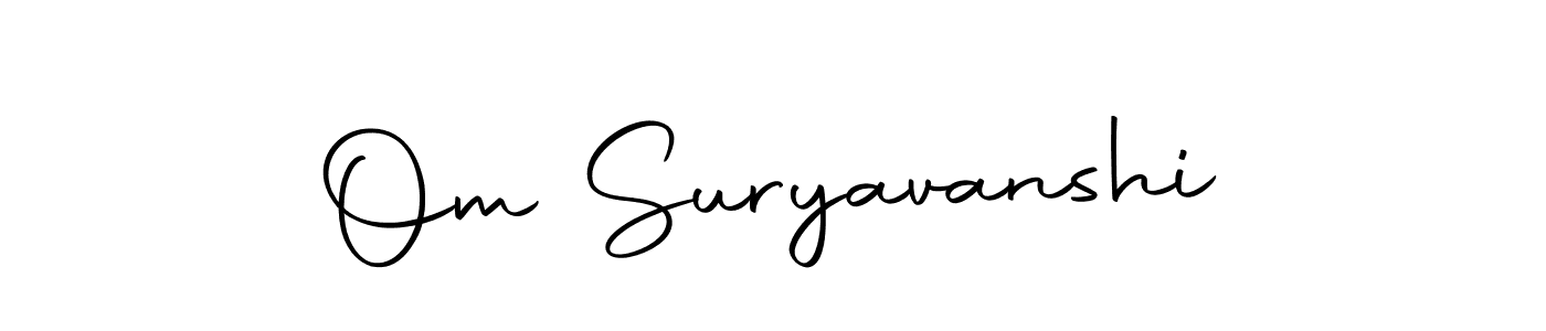 Create a beautiful signature design for name Om Suryavanshi. With this signature (Autography-DOLnW) fonts, you can make a handwritten signature for free. Om Suryavanshi signature style 10 images and pictures png