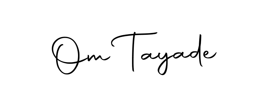 It looks lik you need a new signature style for name Om Tayade. Design unique handwritten (Autography-DOLnW) signature with our free signature maker in just a few clicks. Om Tayade signature style 10 images and pictures png