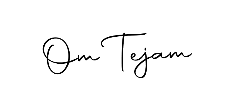Use a signature maker to create a handwritten signature online. With this signature software, you can design (Autography-DOLnW) your own signature for name Om Tejam. Om Tejam signature style 10 images and pictures png
