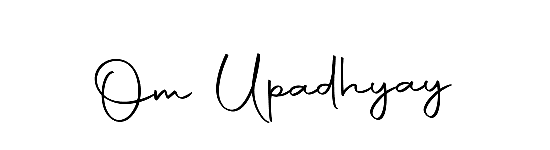 Create a beautiful signature design for name Om Upadhyay. With this signature (Autography-DOLnW) fonts, you can make a handwritten signature for free. Om Upadhyay signature style 10 images and pictures png