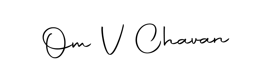 Use a signature maker to create a handwritten signature online. With this signature software, you can design (Autography-DOLnW) your own signature for name Om V Chavan. Om V Chavan signature style 10 images and pictures png