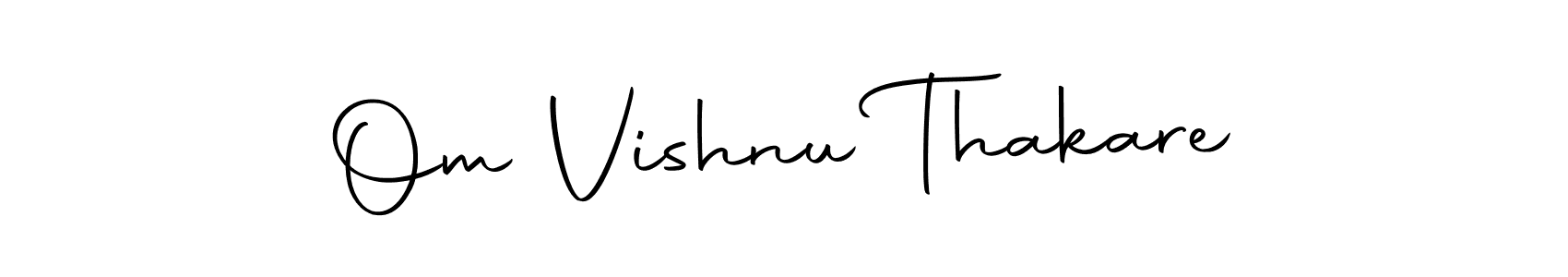 Om Vishnu Thakare stylish signature style. Best Handwritten Sign (Autography-DOLnW) for my name. Handwritten Signature Collection Ideas for my name Om Vishnu Thakare. Om Vishnu Thakare signature style 10 images and pictures png
