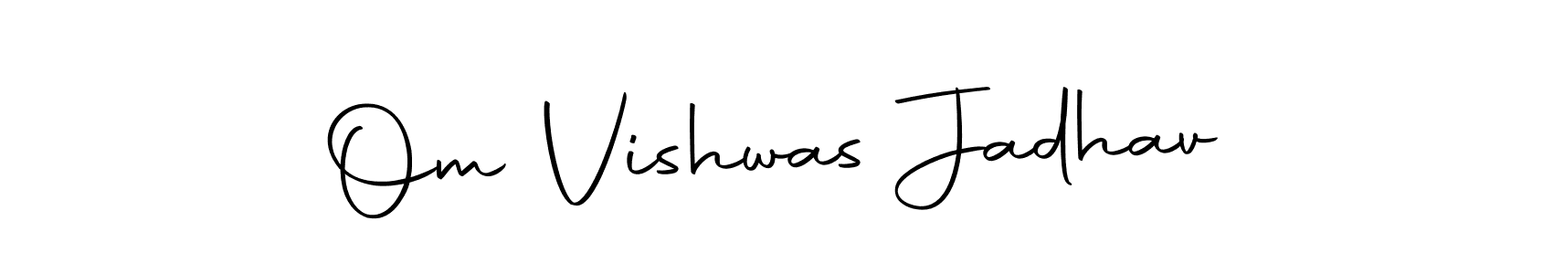 Make a beautiful signature design for name Om Vishwas Jadhav. With this signature (Autography-DOLnW) style, you can create a handwritten signature for free. Om Vishwas Jadhav signature style 10 images and pictures png