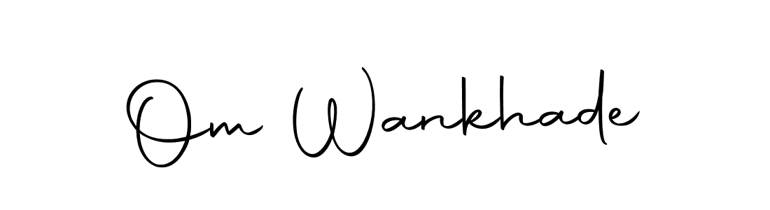 You can use this online signature creator to create a handwritten signature for the name Om Wankhade. This is the best online autograph maker. Om Wankhade signature style 10 images and pictures png
