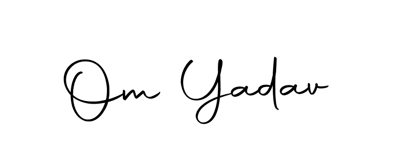 Use a signature maker to create a handwritten signature online. With this signature software, you can design (Autography-DOLnW) your own signature for name Om Yadav. Om Yadav signature style 10 images and pictures png
