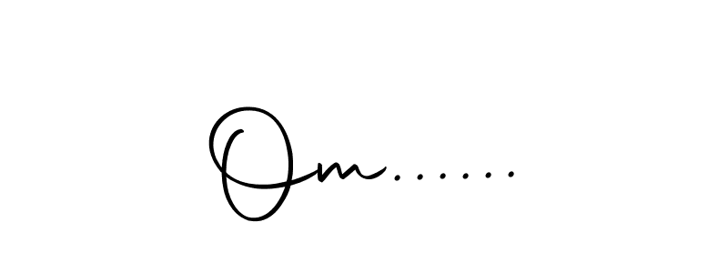 Make a beautiful signature design for name Om....... With this signature (Autography-DOLnW) style, you can create a handwritten signature for free. Om...... signature style 10 images and pictures png