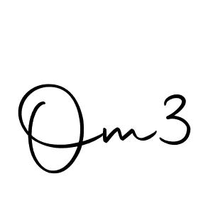 How to make Om3 signature? Autography-DOLnW is a professional autograph style. Create handwritten signature for Om3 name. Om3 signature style 10 images and pictures png