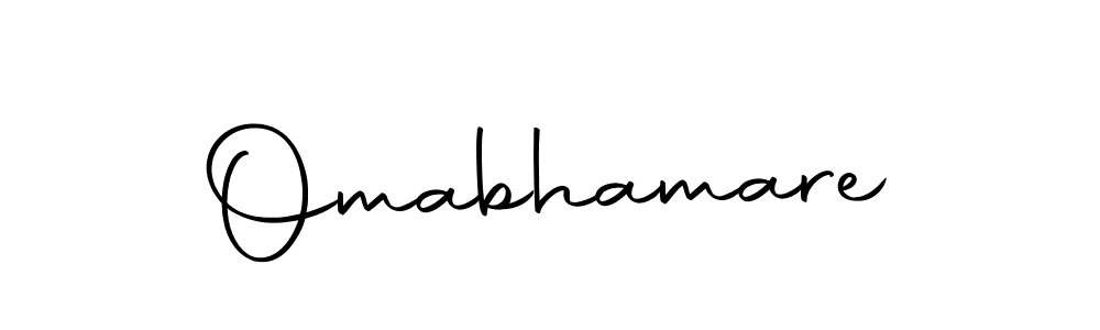 Design your own signature with our free online signature maker. With this signature software, you can create a handwritten (Autography-DOLnW) signature for name Omabhamare. Omabhamare signature style 10 images and pictures png