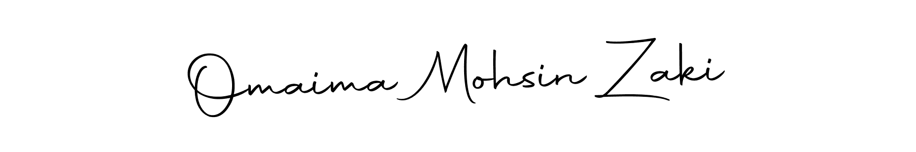 Make a beautiful signature design for name Omaima Mohsin Zaki. With this signature (Autography-DOLnW) style, you can create a handwritten signature for free. Omaima Mohsin Zaki signature style 10 images and pictures png