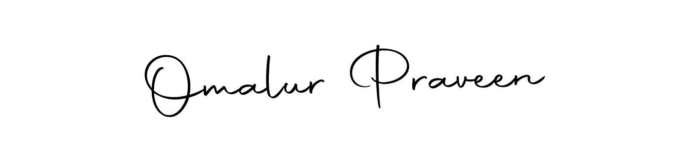 Make a beautiful signature design for name Omalur Praveen. Use this online signature maker to create a handwritten signature for free. Omalur Praveen signature style 10 images and pictures png