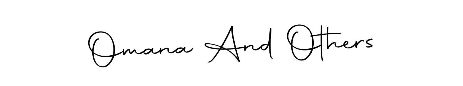 Also You can easily find your signature by using the search form. We will create Omana And Others name handwritten signature images for you free of cost using Autography-DOLnW sign style. Omana And Others signature style 10 images and pictures png