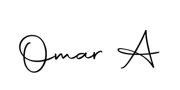 How to make Omar A signature? Autography-DOLnW is a professional autograph style. Create handwritten signature for Omar A name. Omar A signature style 10 images and pictures png