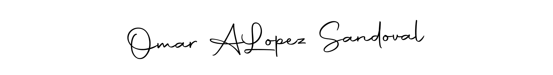 Use a signature maker to create a handwritten signature online. With this signature software, you can design (Autography-DOLnW) your own signature for name Omar A  Lopez Sandoval. Omar A  Lopez Sandoval signature style 10 images and pictures png