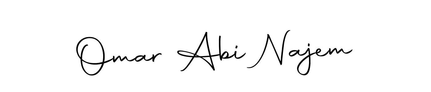 Use a signature maker to create a handwritten signature online. With this signature software, you can design (Autography-DOLnW) your own signature for name Omar Abi Najem. Omar Abi Najem signature style 10 images and pictures png