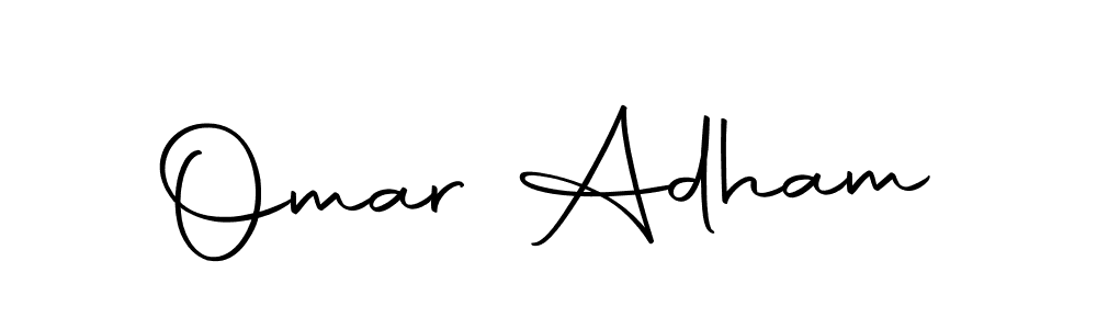 Design your own signature with our free online signature maker. With this signature software, you can create a handwritten (Autography-DOLnW) signature for name Omar Adham. Omar Adham signature style 10 images and pictures png