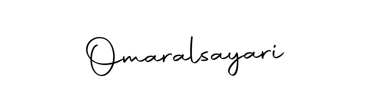 Design your own signature with our free online signature maker. With this signature software, you can create a handwritten (Autography-DOLnW) signature for name Omaralsayari. Omaralsayari signature style 10 images and pictures png
