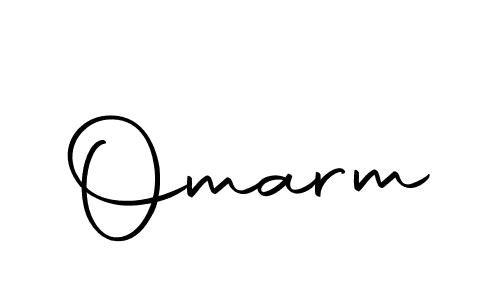 Design your own signature with our free online signature maker. With this signature software, you can create a handwritten (Autography-DOLnW) signature for name Omarm. Omarm signature style 10 images and pictures png