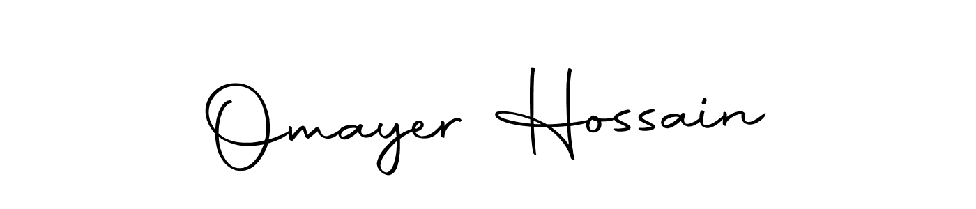 The best way (Autography-DOLnW) to make a short signature is to pick only two or three words in your name. The name Omayer Hossain include a total of six letters. For converting this name. Omayer Hossain signature style 10 images and pictures png