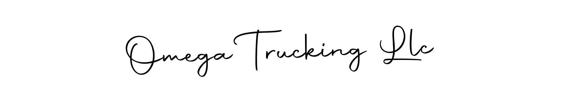This is the best signature style for the Omega Trucking Llc name. Also you like these signature font (Autography-DOLnW). Mix name signature. Omega Trucking Llc signature style 10 images and pictures png
