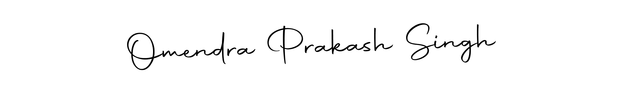 How to make Omendra Prakash Singh name signature. Use Autography-DOLnW style for creating short signs online. This is the latest handwritten sign. Omendra Prakash Singh signature style 10 images and pictures png