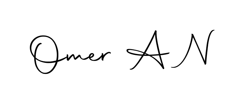 Make a beautiful signature design for name Omer A N. With this signature (Autography-DOLnW) style, you can create a handwritten signature for free. Omer A N signature style 10 images and pictures png