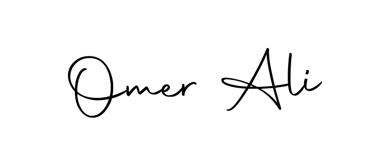 Create a beautiful signature design for name Omer Ali. With this signature (Autography-DOLnW) fonts, you can make a handwritten signature for free. Omer Ali signature style 10 images and pictures png