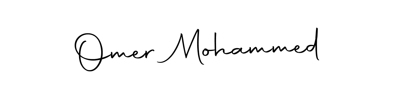 Design your own signature with our free online signature maker. With this signature software, you can create a handwritten (Autography-DOLnW) signature for name Omer Mohammed. Omer Mohammed signature style 10 images and pictures png