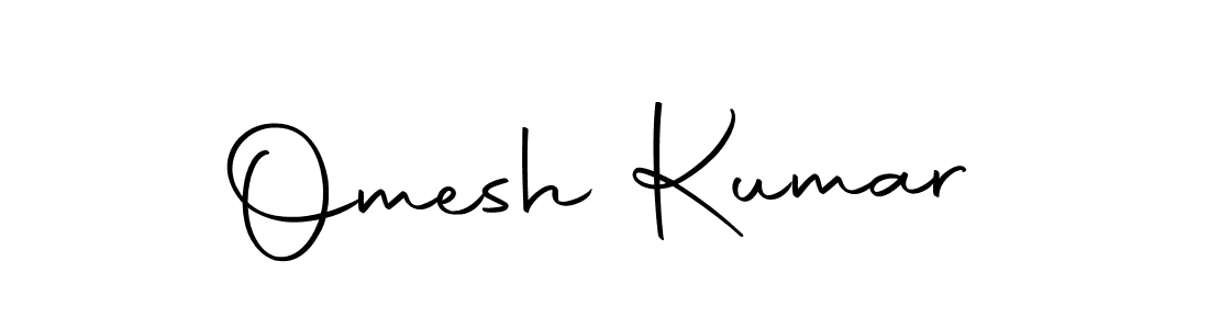 Create a beautiful signature design for name Omesh Kumar. With this signature (Autography-DOLnW) fonts, you can make a handwritten signature for free. Omesh Kumar signature style 10 images and pictures png
