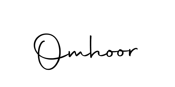 Design your own signature with our free online signature maker. With this signature software, you can create a handwritten (Autography-DOLnW) signature for name Omhoor. Omhoor signature style 10 images and pictures png