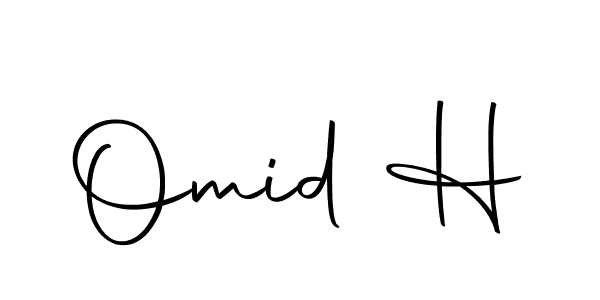 Design your own signature with our free online signature maker. With this signature software, you can create a handwritten (Autography-DOLnW) signature for name Omid H. Omid H signature style 10 images and pictures png