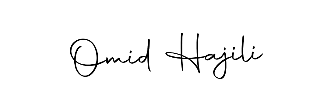 Create a beautiful signature design for name Omid Hajili. With this signature (Autography-DOLnW) fonts, you can make a handwritten signature for free. Omid Hajili signature style 10 images and pictures png