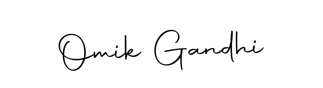Make a beautiful signature design for name Omik Gandhi. Use this online signature maker to create a handwritten signature for free. Omik Gandhi signature style 10 images and pictures png