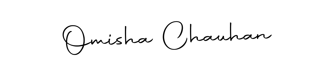 Make a beautiful signature design for name Omisha Chauhan. With this signature (Autography-DOLnW) style, you can create a handwritten signature for free. Omisha Chauhan signature style 10 images and pictures png