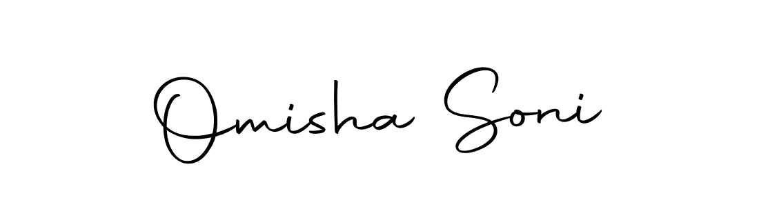 Use a signature maker to create a handwritten signature online. With this signature software, you can design (Autography-DOLnW) your own signature for name Omisha Soni. Omisha Soni signature style 10 images and pictures png