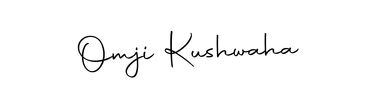 How to make Omji Kushwaha name signature. Use Autography-DOLnW style for creating short signs online. This is the latest handwritten sign. Omji Kushwaha signature style 10 images and pictures png
