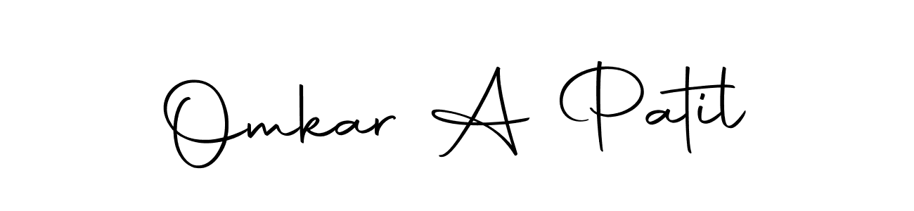 if you are searching for the best signature style for your name Omkar A Patil. so please give up your signature search. here we have designed multiple signature styles  using Autography-DOLnW. Omkar A Patil signature style 10 images and pictures png