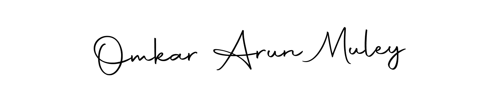 The best way (Autography-DOLnW) to make a short signature is to pick only two or three words in your name. The name Omkar Arun Muley include a total of six letters. For converting this name. Omkar Arun Muley signature style 10 images and pictures png