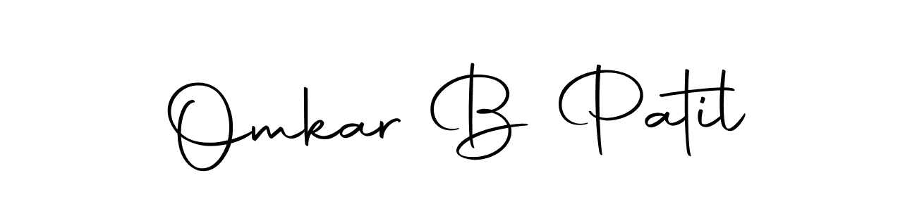 Make a beautiful signature design for name Omkar B Patil. With this signature (Autography-DOLnW) style, you can create a handwritten signature for free. Omkar B Patil signature style 10 images and pictures png