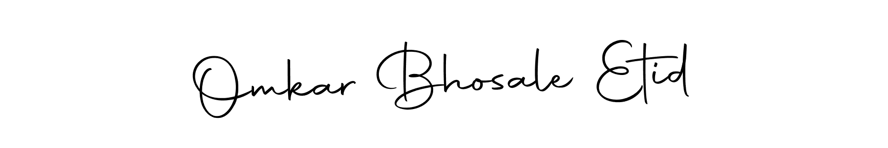 Use a signature maker to create a handwritten signature online. With this signature software, you can design (Autography-DOLnW) your own signature for name Omkar Bhosale Etid. Omkar Bhosale Etid signature style 10 images and pictures png