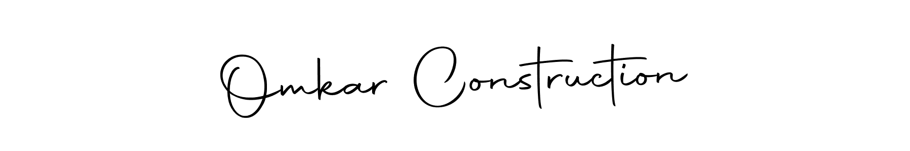 Autography-DOLnW is a professional signature style that is perfect for those who want to add a touch of class to their signature. It is also a great choice for those who want to make their signature more unique. Get Omkar Construction name to fancy signature for free. Omkar Construction signature style 10 images and pictures png