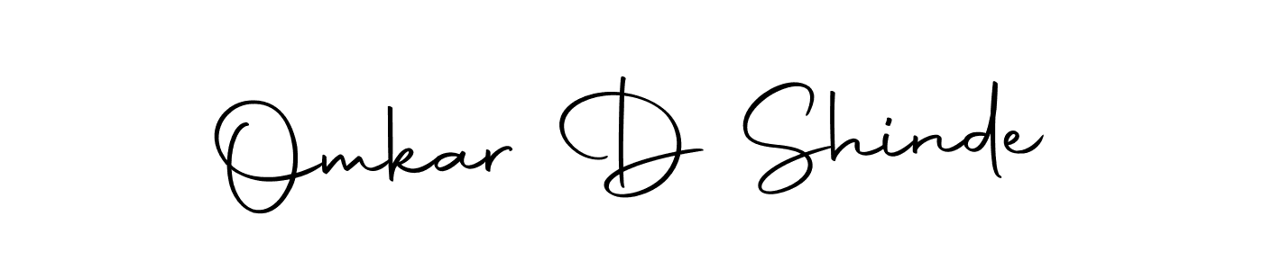 How to make Omkar D Shinde name signature. Use Autography-DOLnW style for creating short signs online. This is the latest handwritten sign. Omkar D Shinde signature style 10 images and pictures png