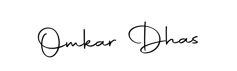 Omkar Dhas stylish signature style. Best Handwritten Sign (Autography-DOLnW) for my name. Handwritten Signature Collection Ideas for my name Omkar Dhas. Omkar Dhas signature style 10 images and pictures png