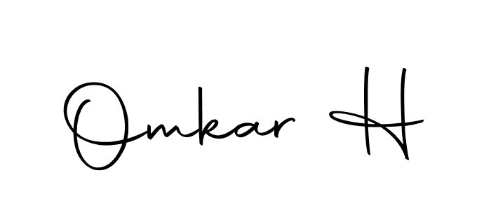 Autography-DOLnW is a professional signature style that is perfect for those who want to add a touch of class to their signature. It is also a great choice for those who want to make their signature more unique. Get Omkar H name to fancy signature for free. Omkar H signature style 10 images and pictures png
