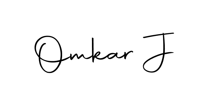Design your own signature with our free online signature maker. With this signature software, you can create a handwritten (Autography-DOLnW) signature for name Omkar J. Omkar J signature style 10 images and pictures png