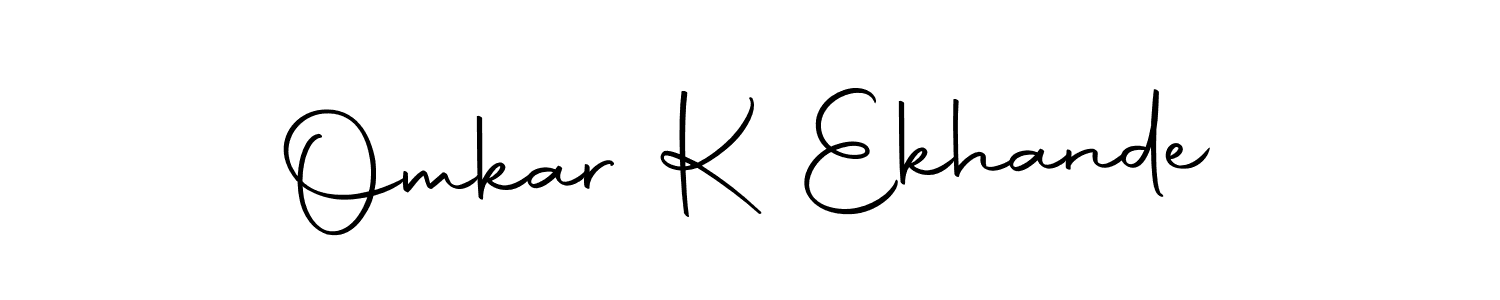 The best way (Autography-DOLnW) to make a short signature is to pick only two or three words in your name. The name Omkar K Ekhande include a total of six letters. For converting this name. Omkar K Ekhande signature style 10 images and pictures png