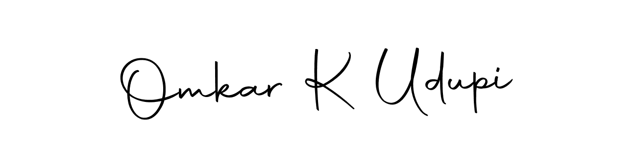 Use a signature maker to create a handwritten signature online. With this signature software, you can design (Autography-DOLnW) your own signature for name Omkar K Udupi. Omkar K Udupi signature style 10 images and pictures png