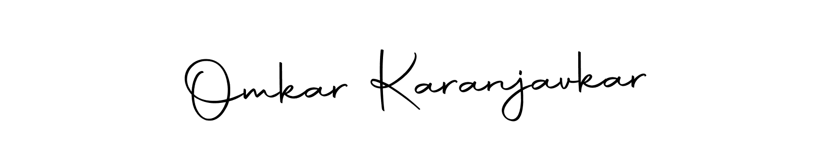 Make a beautiful signature design for name Omkar Karanjavkar. Use this online signature maker to create a handwritten signature for free. Omkar Karanjavkar signature style 10 images and pictures png
