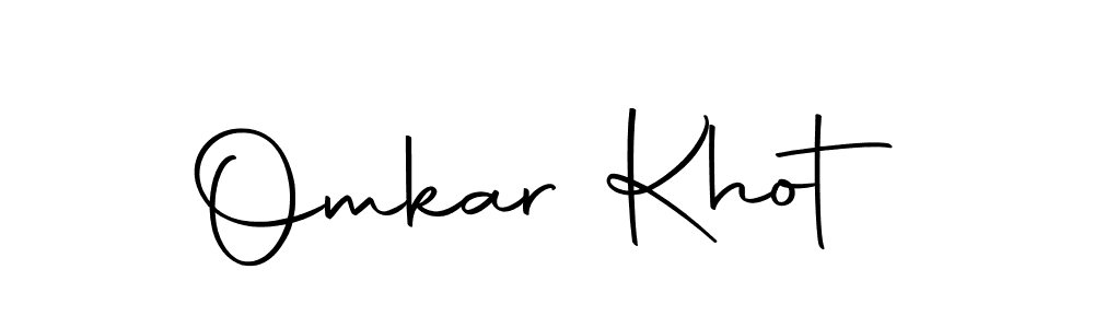 Create a beautiful signature design for name Omkar Khot. With this signature (Autography-DOLnW) fonts, you can make a handwritten signature for free. Omkar Khot signature style 10 images and pictures png