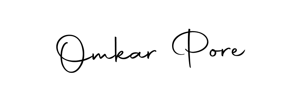 Also we have Omkar Pore name is the best signature style. Create professional handwritten signature collection using Autography-DOLnW autograph style. Omkar Pore signature style 10 images and pictures png