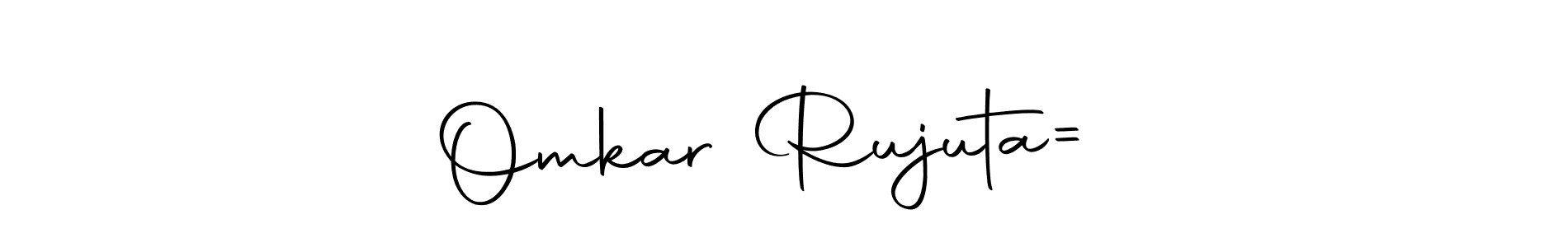 Use a signature maker to create a handwritten signature online. With this signature software, you can design (Autography-DOLnW) your own signature for name Omkar Rujuta=❤️. Omkar Rujuta=❤️ signature style 10 images and pictures png